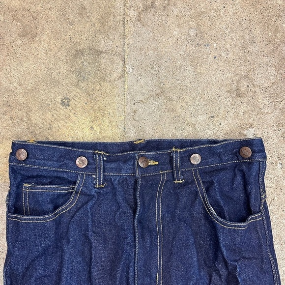 Vintage 1980s King Strap Carpenter Darkwash Jeans Size 30 - Picture 6 of 6
